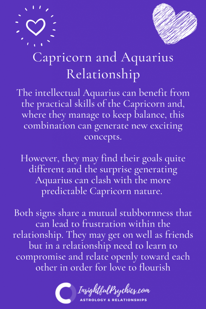 Capricorn and Aquarius Relationship