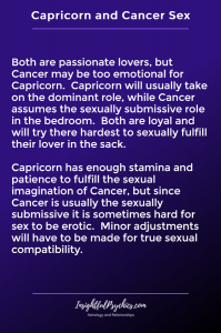 Capricorn and Cancer Compatibility: Sex, Love, and Friendship