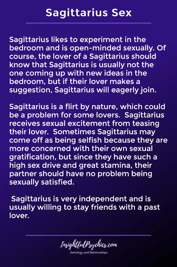 sagittarius sex