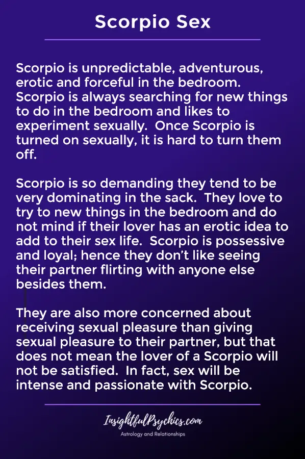 scorpio sex drive