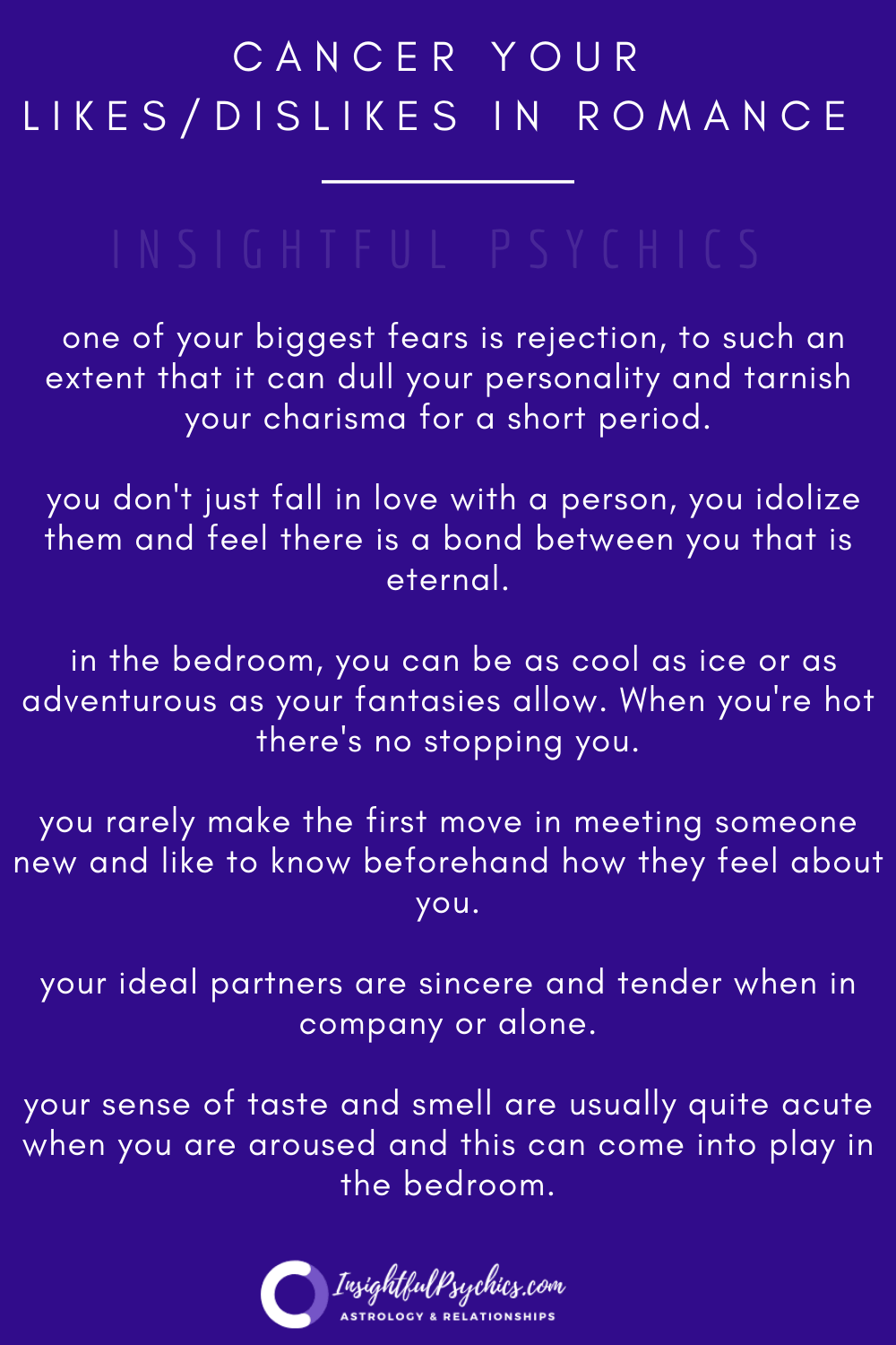 Cancer Romance and Relationship Traits