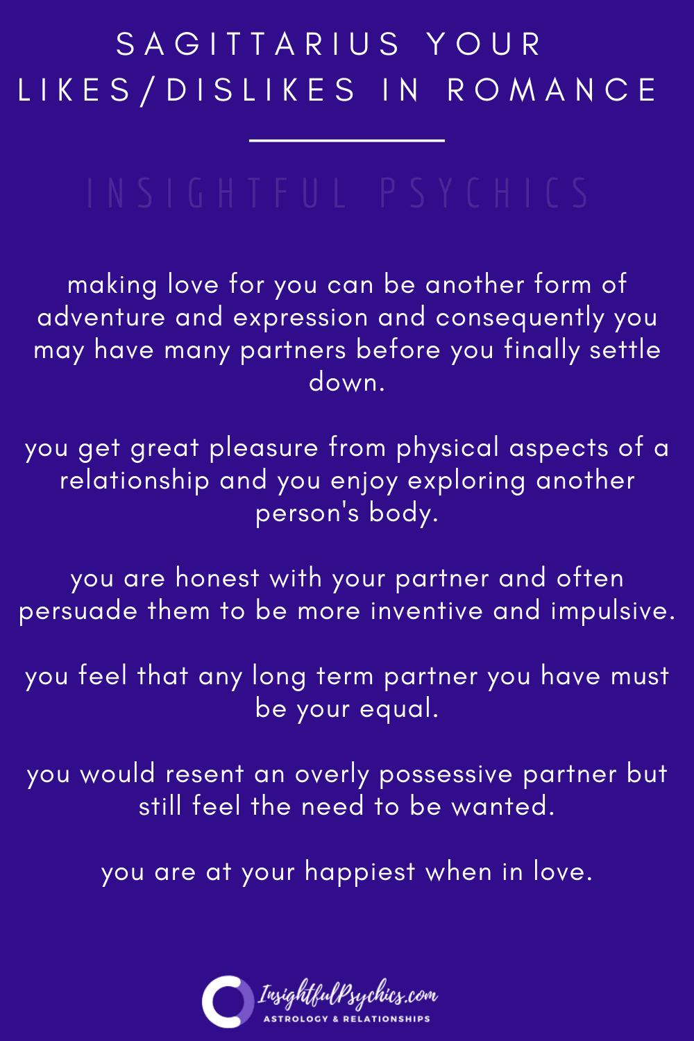 Sagittarius Romance and Relationship Traits