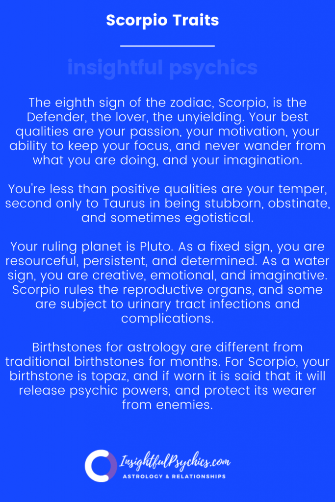 scorpio facts