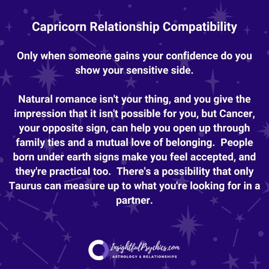 Capricorn most compatible relationship