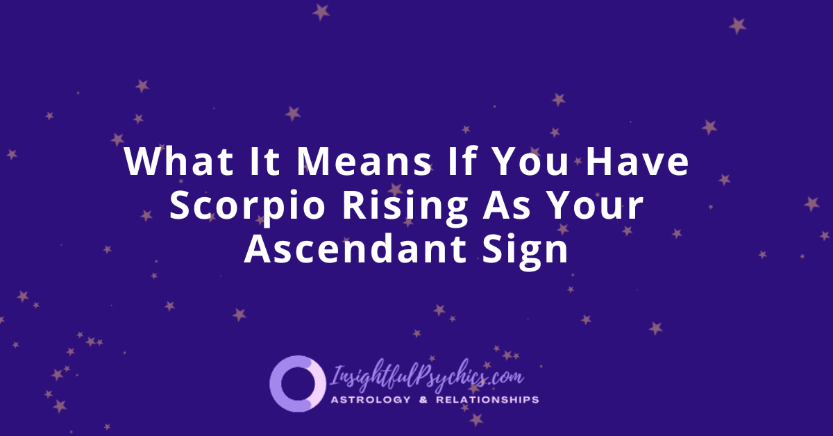 Scorpio ascendant