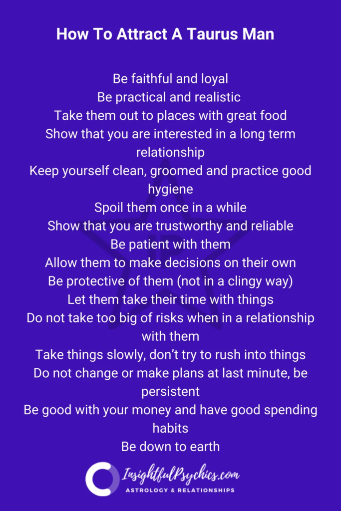 how to attarct a taurus man image