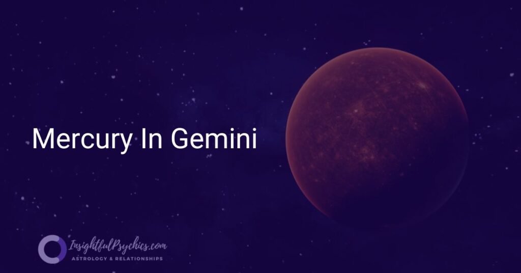Mercury in gemini - an image of the planet mercury in the star system.