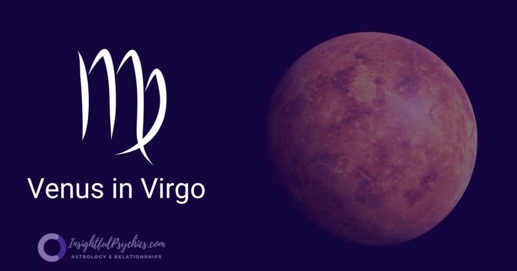 venus in virgo - the panet venus in the virgo sign represented in this image.